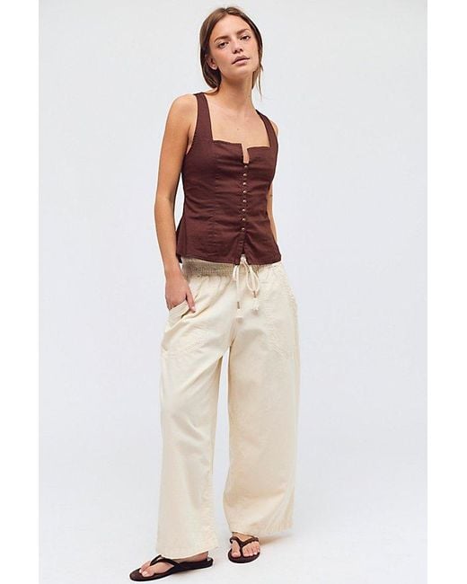 Free People Red Mia Tank Top