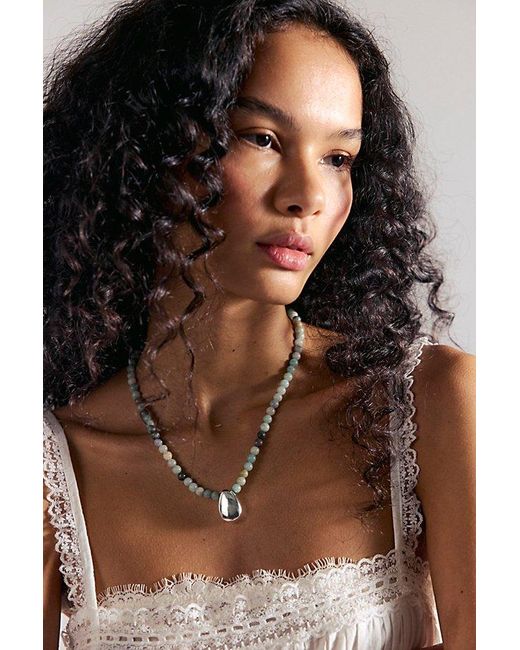 Free People Multicolor Celine Semiprecious Stone Choker