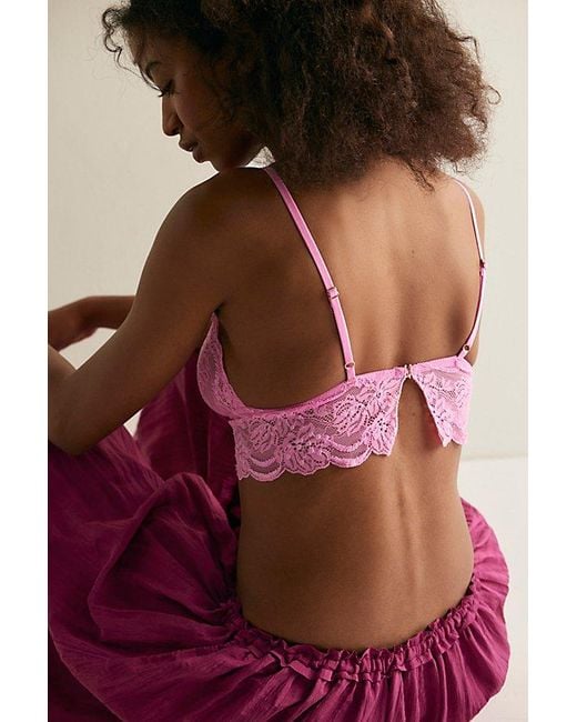 Intimately By Free People Multicolor Last Dance Lace Longline Bralette By
