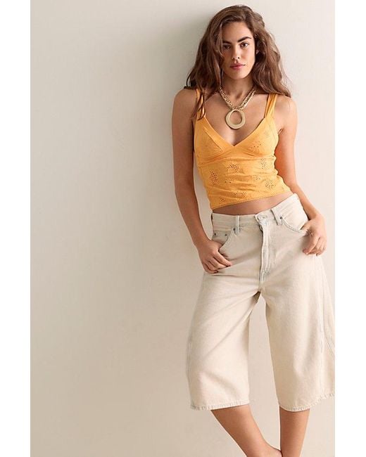Intimately By Free People Orange Ever Afternoon Triangle Cami By