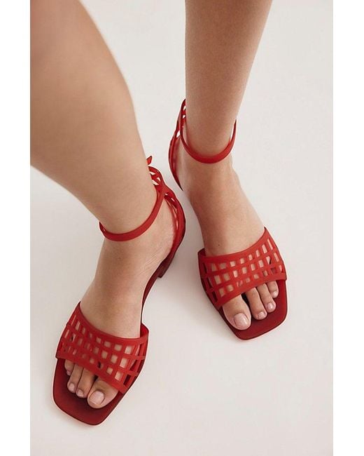 FP Vegan Collection Gray Pinwheel Jelly Heels By