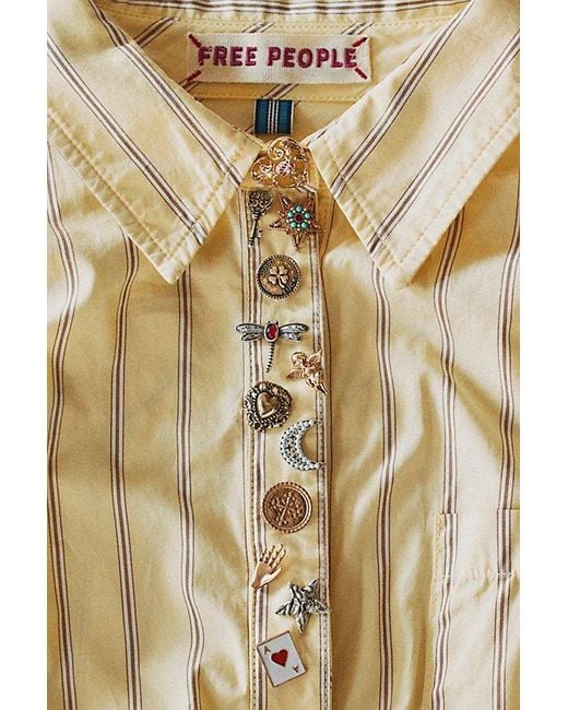 Free People Black Just My Style Pin Set