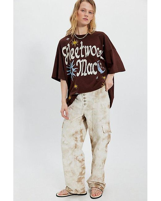Daydreamer Multicolor Fleetwood Mac Doodles Oversized Tee