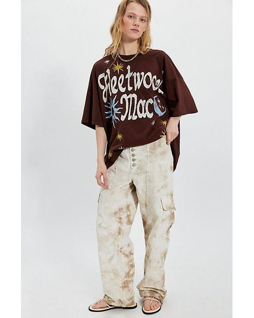 Daydreamer Multicolor Fleetwood Mac Doodles Oversized Tee