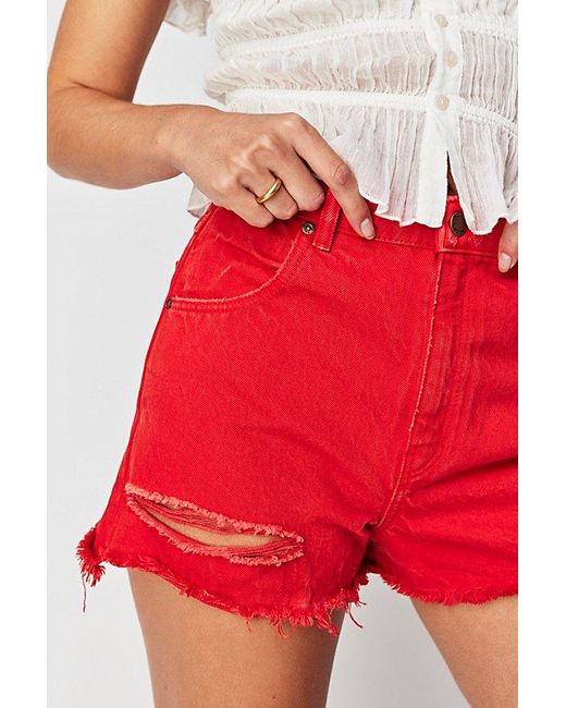Rolla's Red Dusters Cut Off Shorts