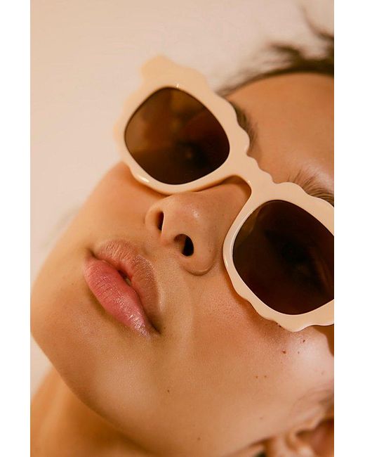 Free People Brown Dolly Novelty Sunnies