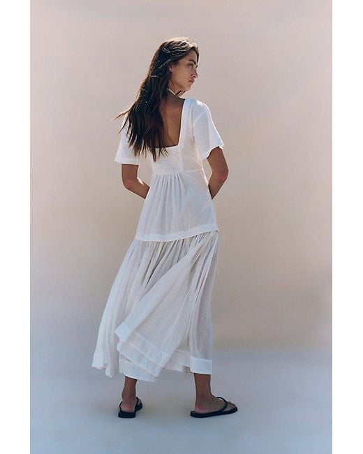 free-est White Marcella Midi Dress By