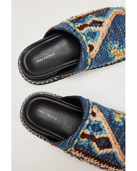 Free People Blue Magic Carpet Mules