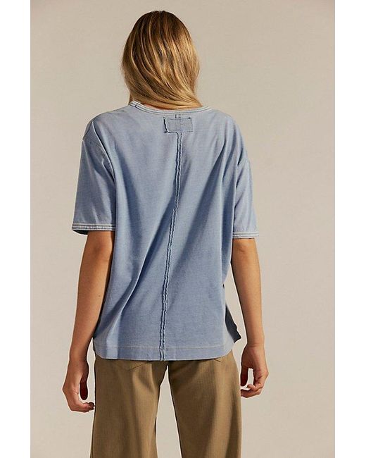 Free People Blue Bad Habit Tee