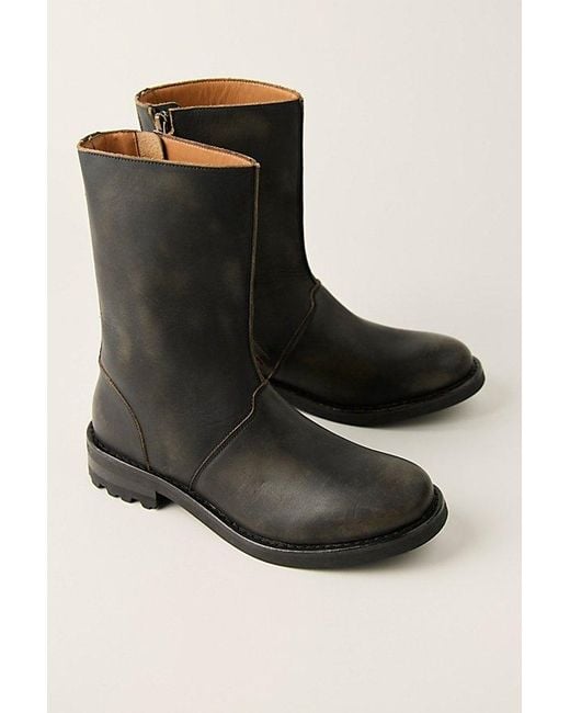 Free People Black Bailey High Ankle Boots