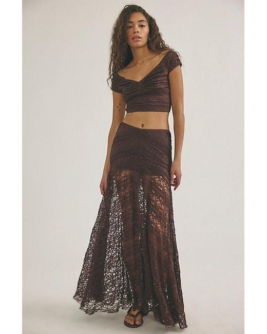 Free People Black Oh So Sweet Lace Set