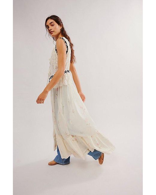Free People Multicolor Stay A Little Longer Maxi Top