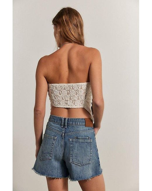 Free People Blue Tippi Denim Shorts