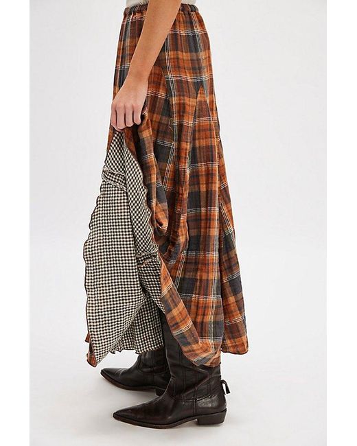 CP Shades Lily Maxi Skirt in Brown | Lyst