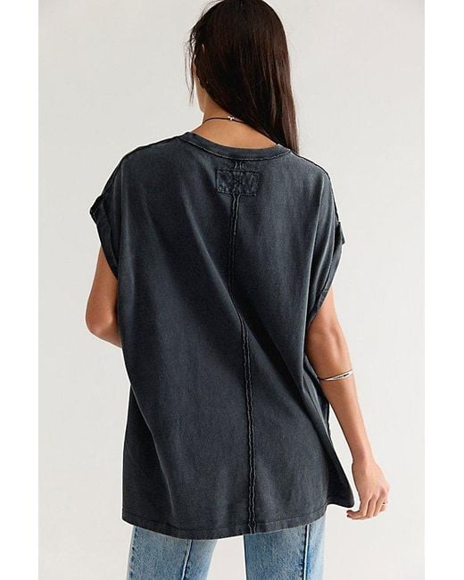 Free People Black We The Free Atlas Muscle Tunic