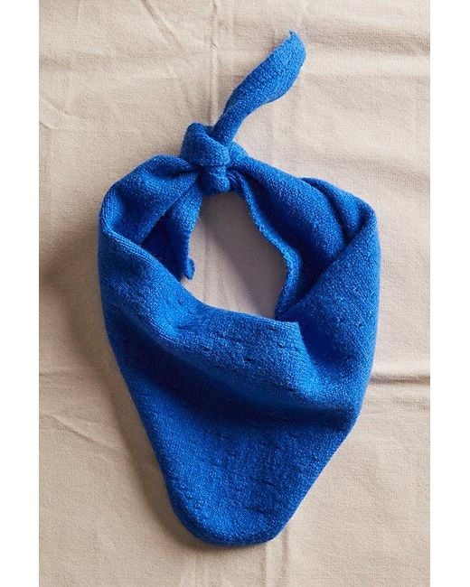 Free People Blue Essential Triangle Scarf