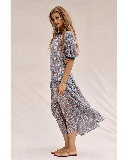 Free People Blue Courtside Crush Maxi Dress