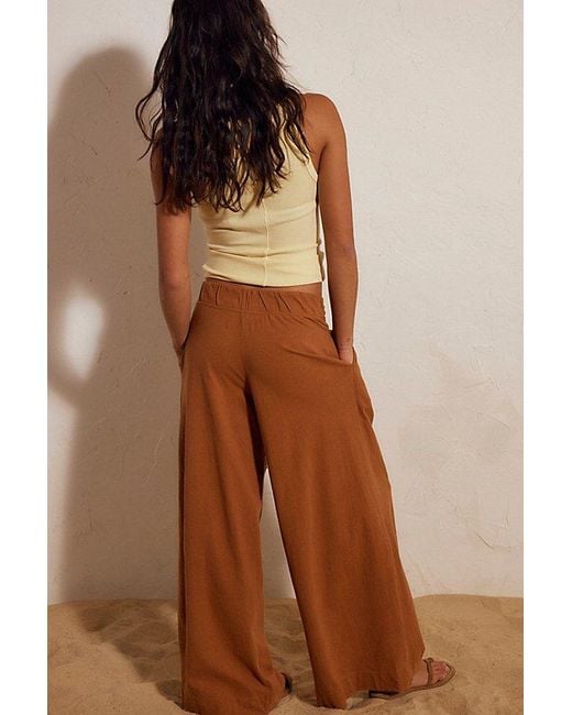 free-est Brown Sarong Pants By