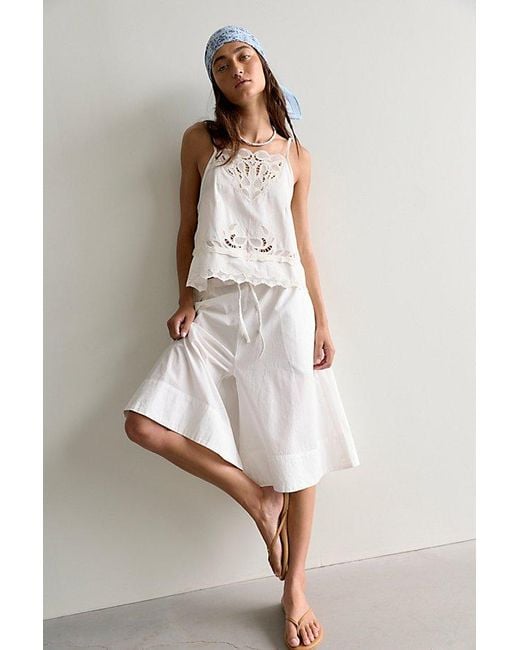 free-est Natural Menorca Slouchy Capris By