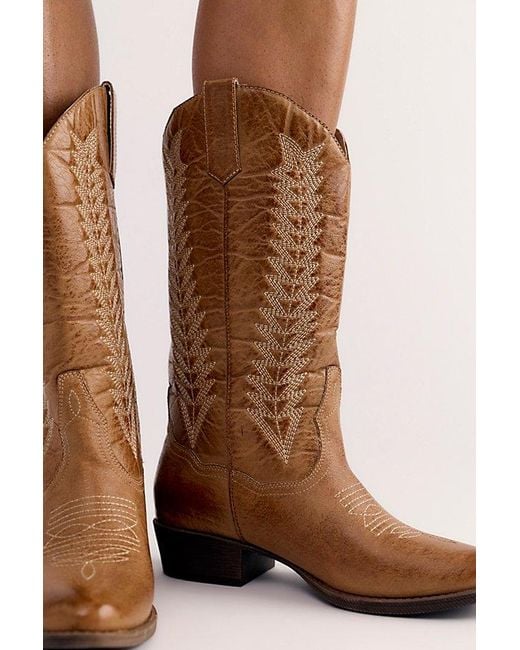Matisse Blue Appaloosa Vegan Western Boots By