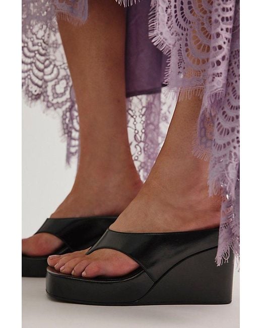 Jeffrey Campbell Purple Gabriela Thong Wedges By