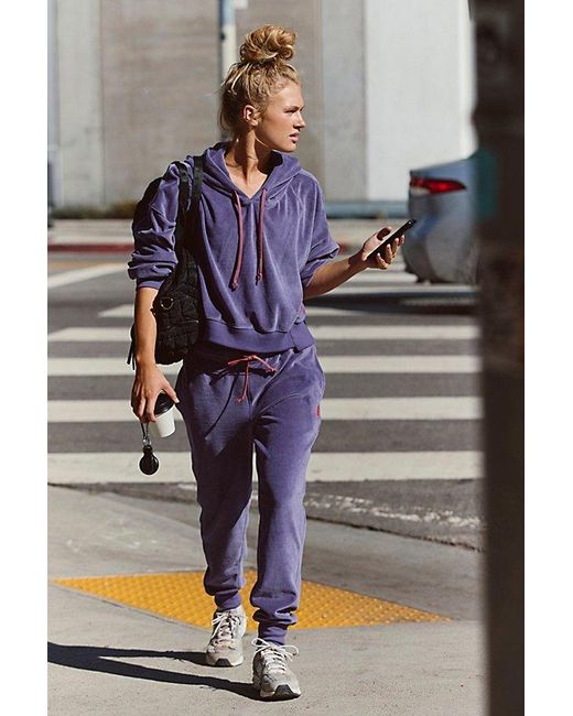 Fp Movement Gray Undefeated Velour Set