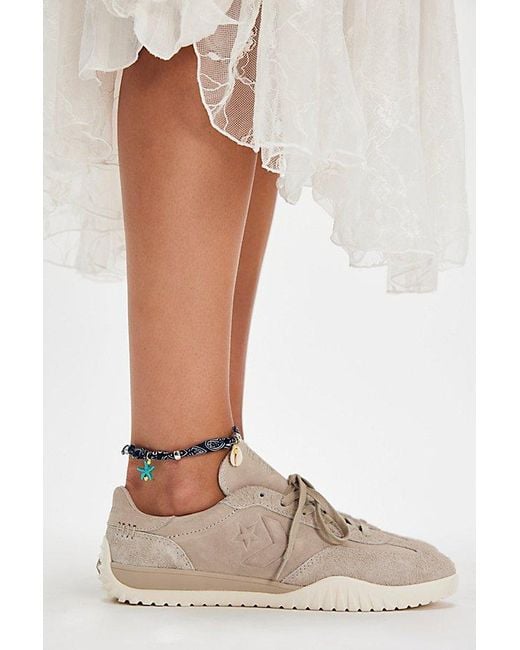 Converse Natural Run Star Suede Trainers