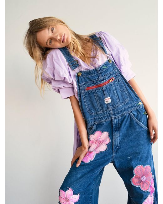 free people floral overalls