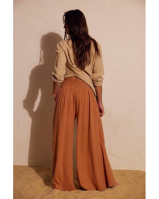 free-est Brown Robin Pants By
