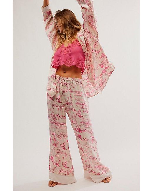 Free People Pink Dreamy Days Pajama Set