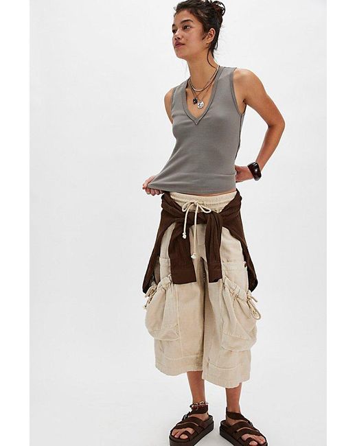 Free People Gray Neria Tank Top