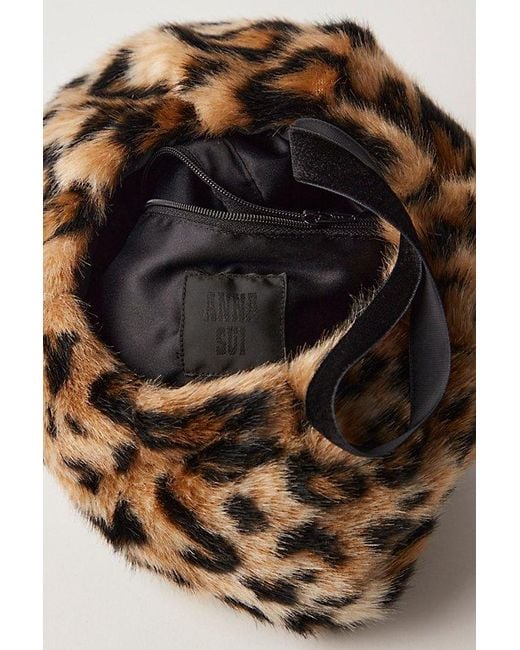Anna Sui Brown Leopard Muff