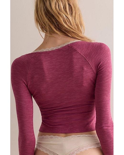 Intimately By Free People Purple A Little Bit Layering Top By