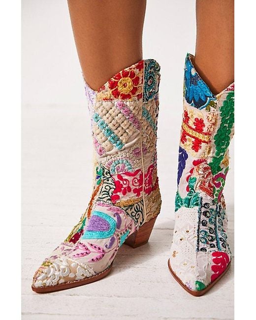 Free People Selina Embroidered Western Boots