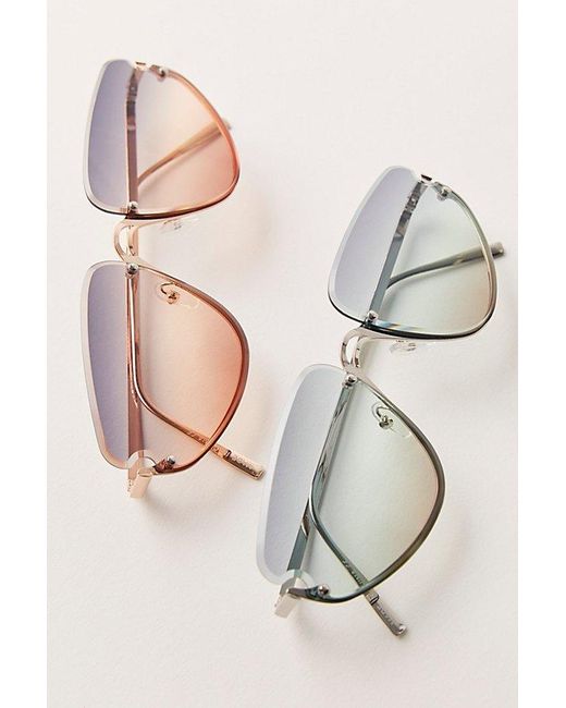 Free People Multicolor Bennie Rimless Sunglasses