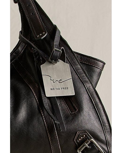 Free People Black We The Free Emery Winged Tote Bag