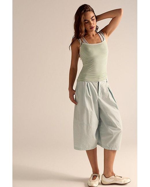 Intimately By Free People Green Just Enough Stripe Cami By