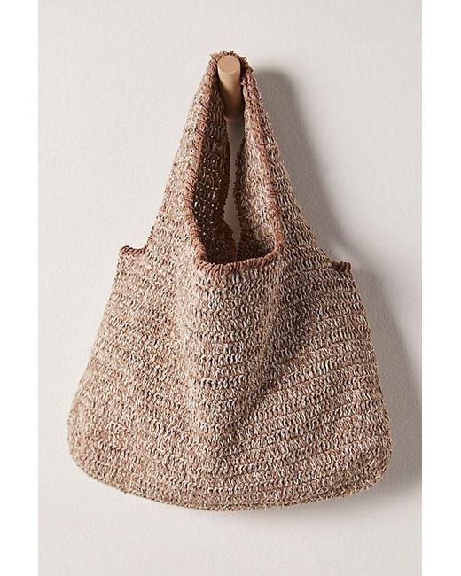 Free People Brown Got Me In Stitches Tote
