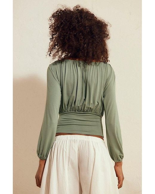 free-est Blue Daphne Top By