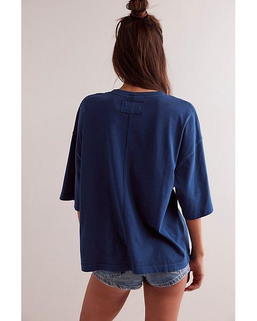 Free People Blue We The Free Perfect Oversized Tee