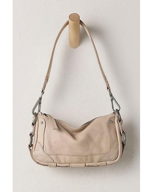 Free People Natural Lillie Leather Shoulder Bag