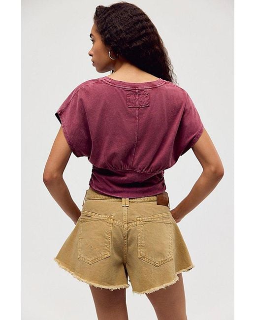 Free People Red Ralphie Tee
