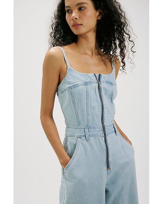 Levi's Blue Bustier Jumpsuit