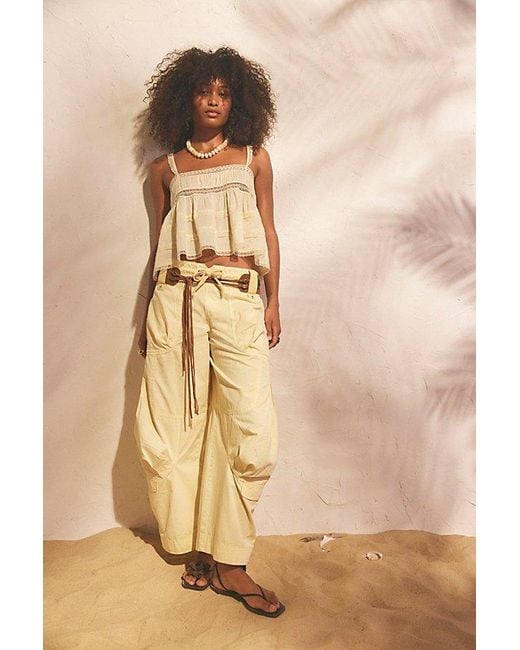 Free People Natural We The Free Onset Pull-On Cargo Pants