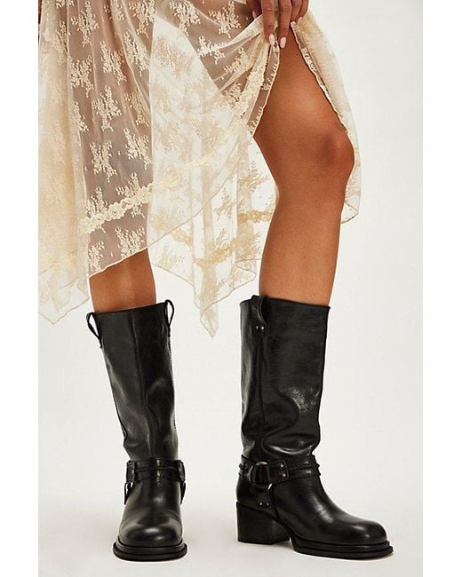 Free People Black Anok Harness Moto Boots