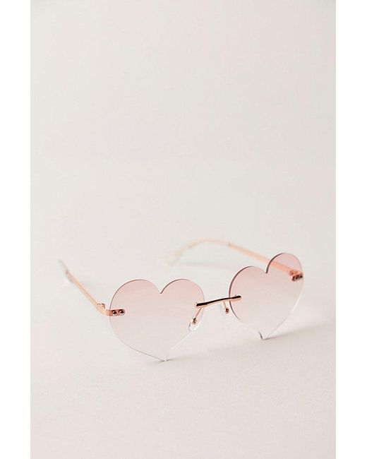 Free People Brown Heart On Your Sleeve Sunnies