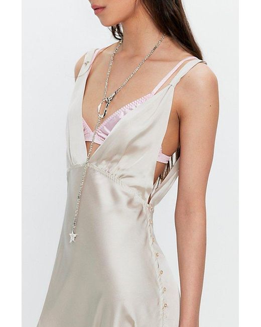 Intimately By Free People Natural Show Business Midi Slip Dress By