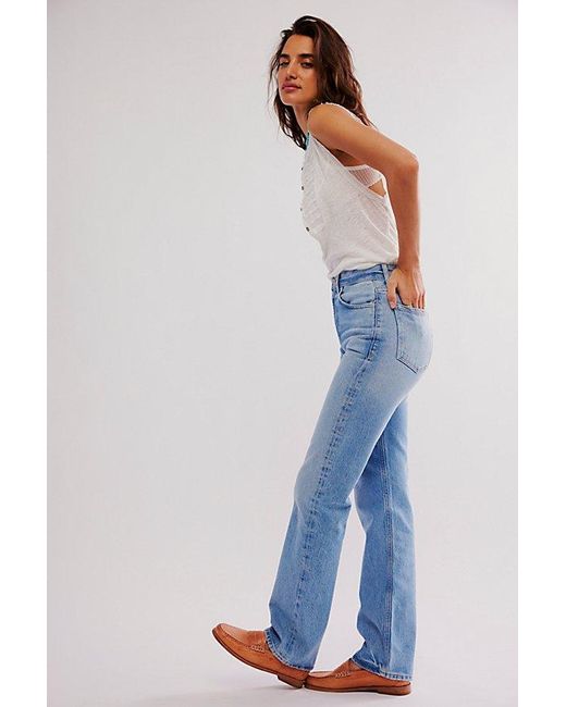 Citizens of Humanity Blue Zurie Straight-leg Jeans At Free People In Carousel, Size: 27