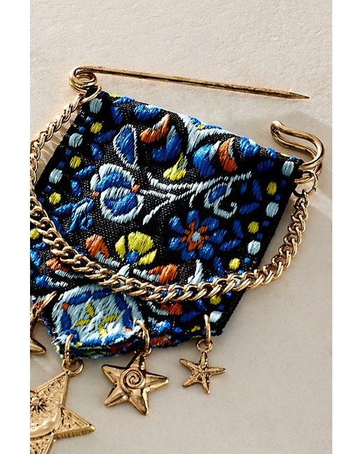 Free People Black Heirloom Brooch