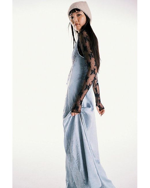 Free People Blue Maybe Forever Maxi Dress